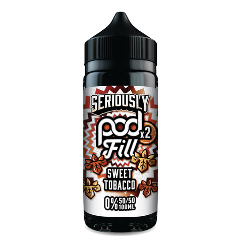 Doozy Vape Seriously Pod Fill X2 Sweet Tobacco 0mg 100ml Shortfill