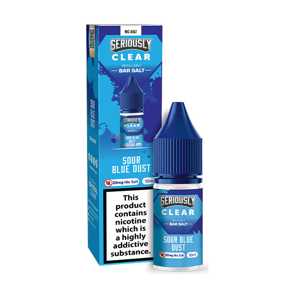 Doozy Vape Seriously Clear Nic Salts (5mg) - Sour Blue Dust
