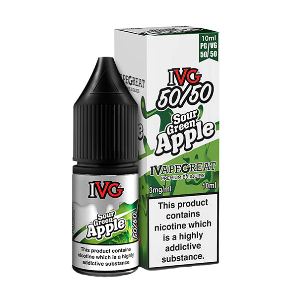 IVG Sour Green Apple 50/50 10ml