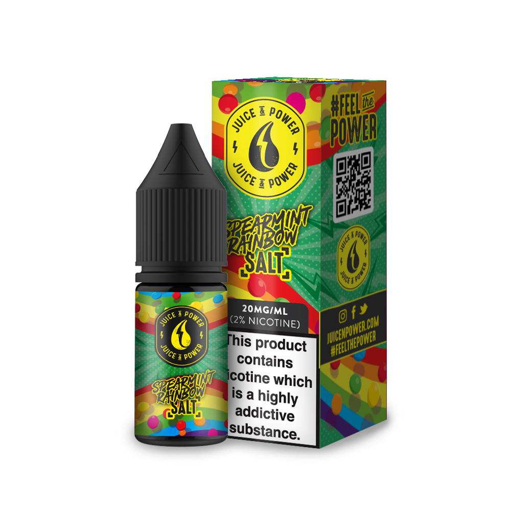 Juice N Power Spearmint Rainbow 20mg 10ml Nic Salt E-Liquid