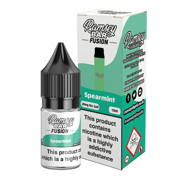 Ramsey Bar Fusion Spearmint 10ml Nic Salt