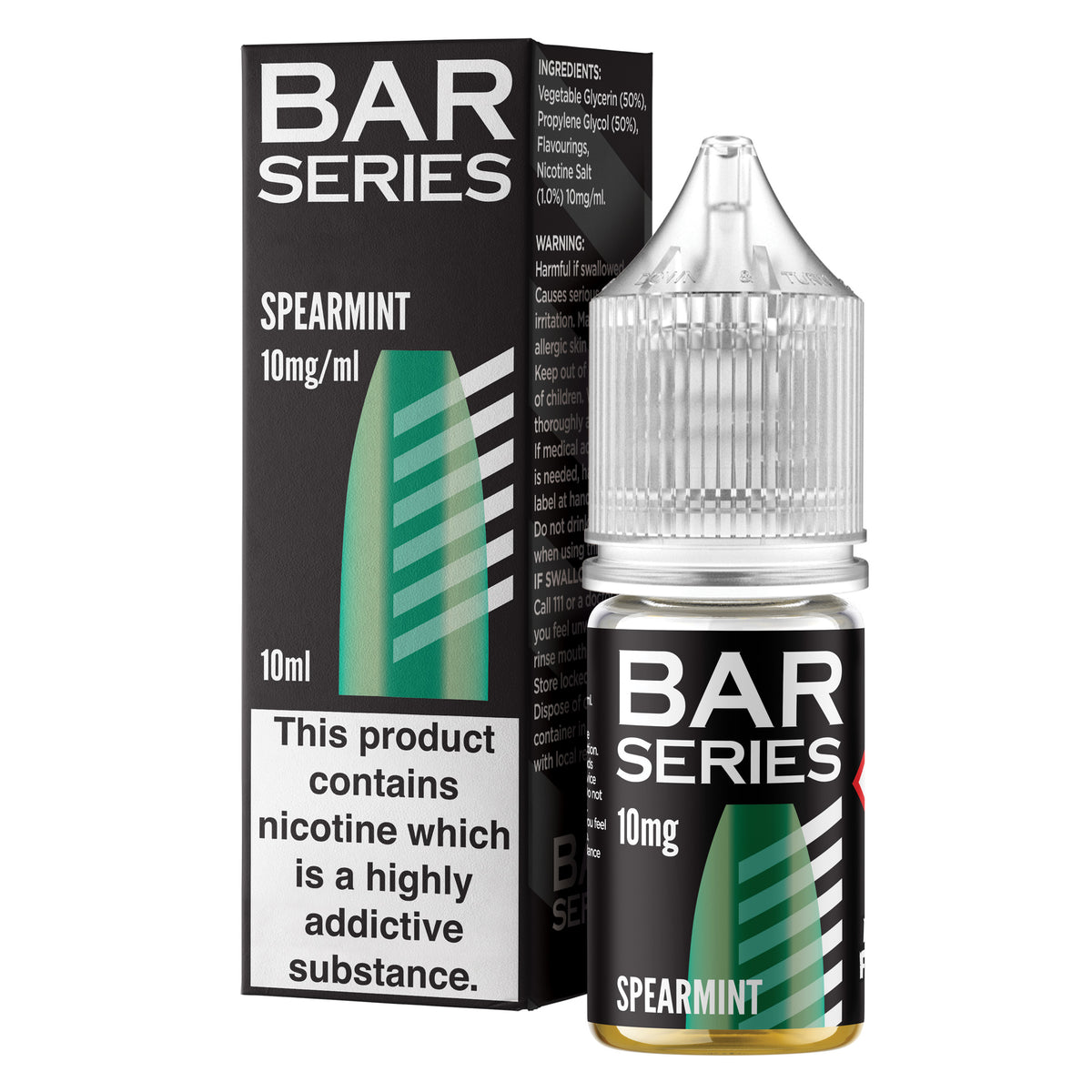 Bar Series Spearmint 10ml Nic Salt - 10mg