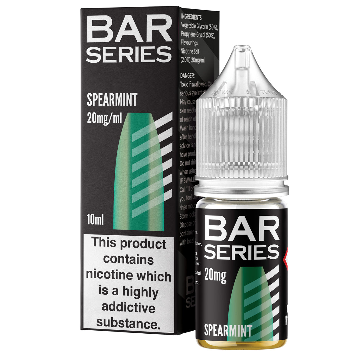 Bar Series Spearmint 10ml Nic Salt - 20mg