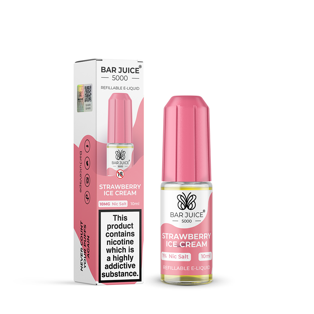 Bar Juice 5000 Strawberry Ice Cream 10ml Nic Salt 10mg