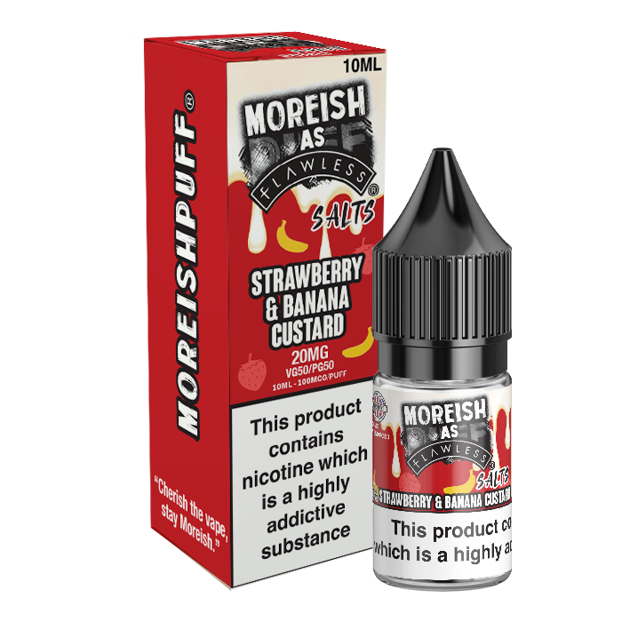 Strawberry Banana Custard Nic Salt by Moreish Puff - Nic Salts UK