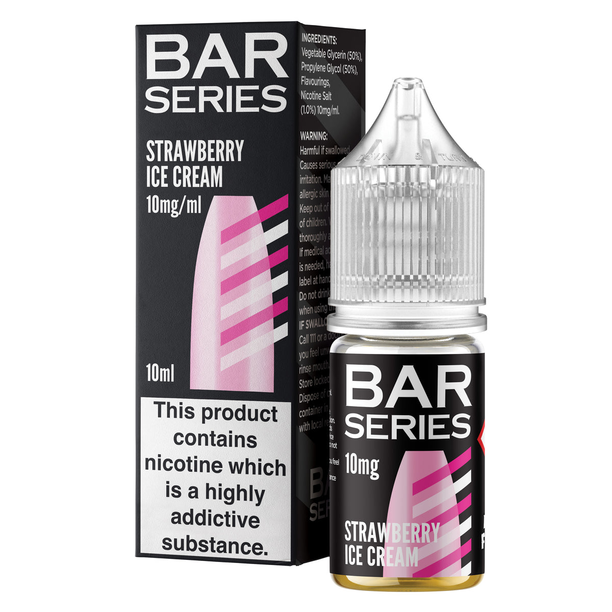 Bar Series Strawberry Ice Cream 10ml Nic Salt - 10mg