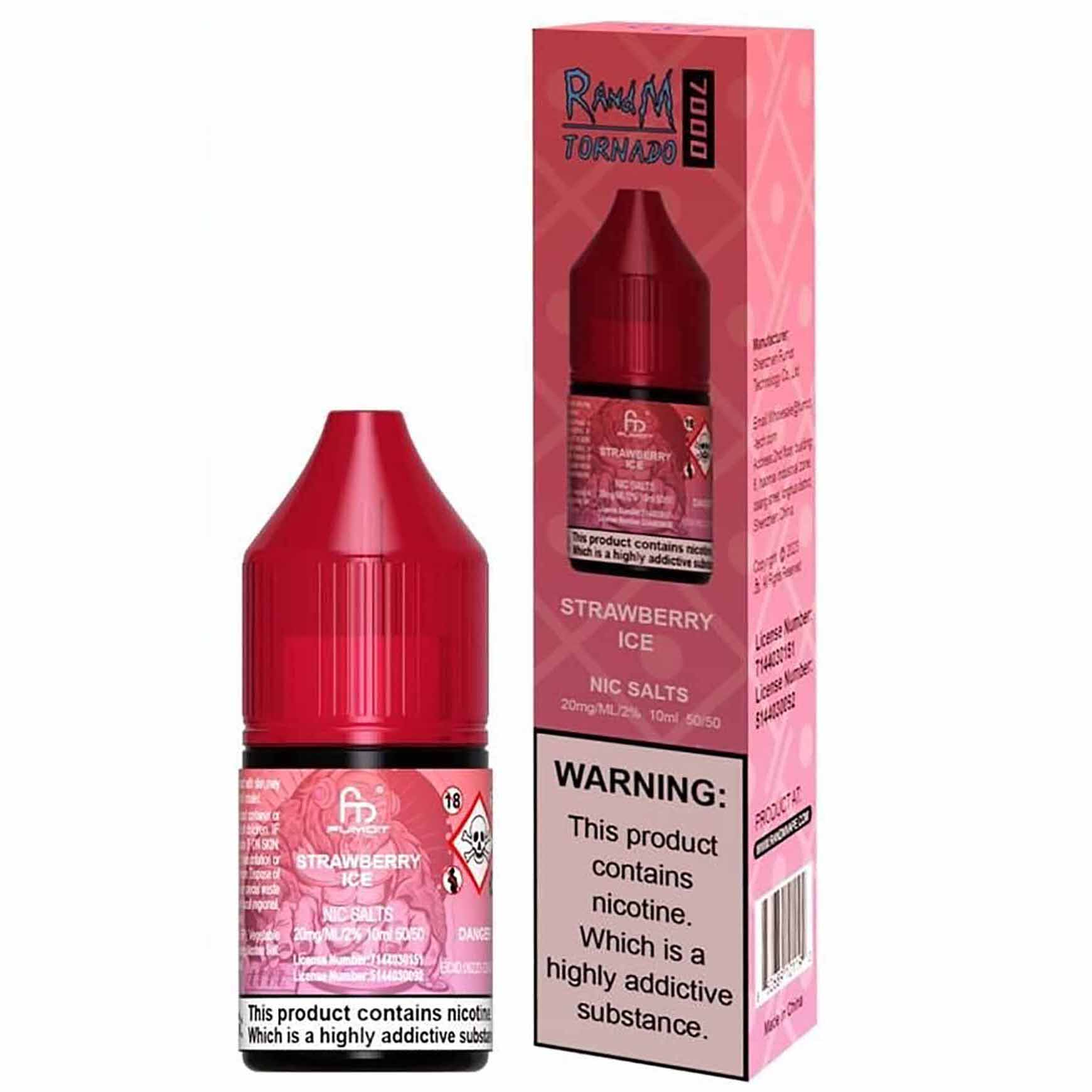 RandM 7000 Strawberry Ice Nic Salt 10ml