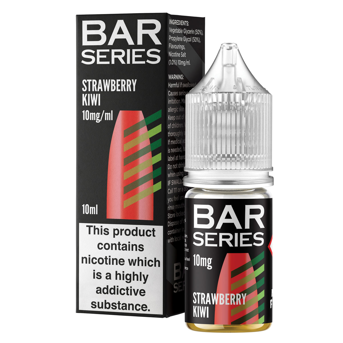 Bar Series Strawberry Kiwi 10ml Nic Salt - 10mg