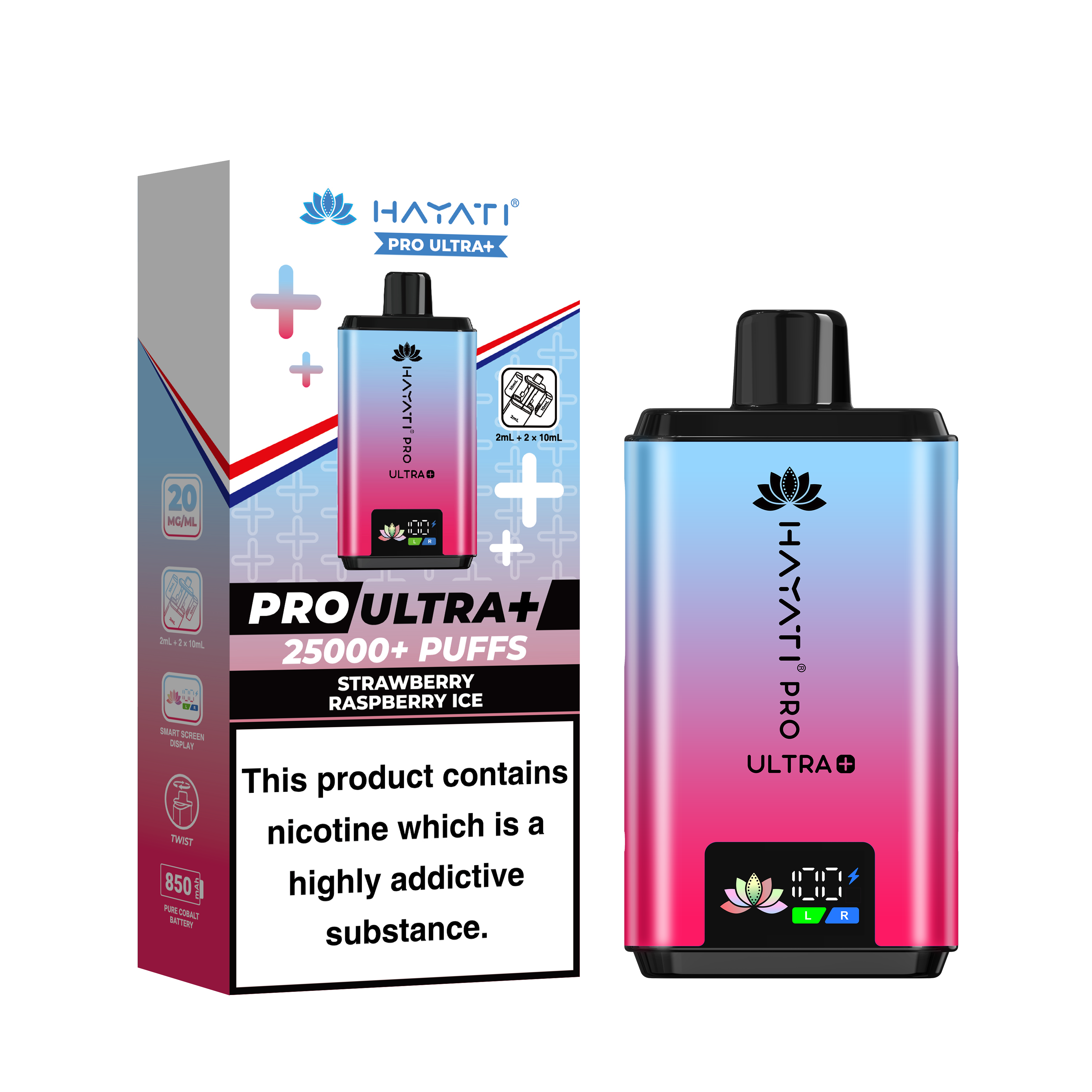 Hayati Pro Ultra + 25K Prefilled Pod Kit