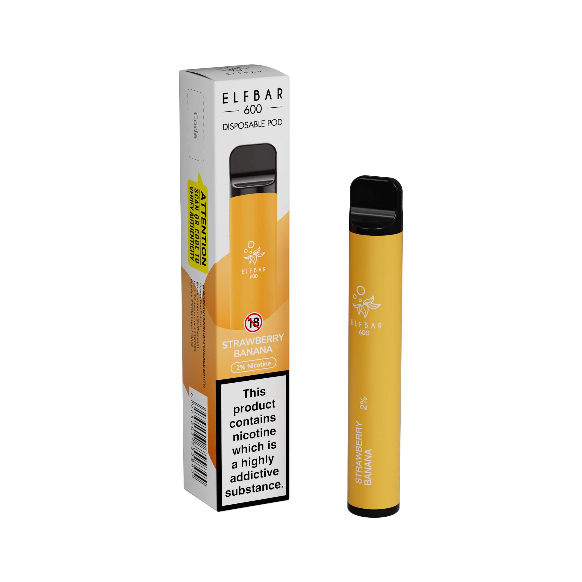 Elf Bar 600 Disposable Vape Device 20mg