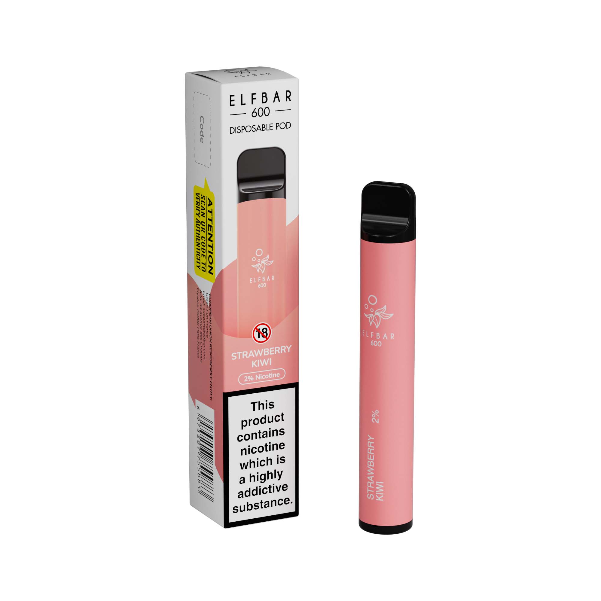 Elf Bar 600 Disposable Vape Device 20mg