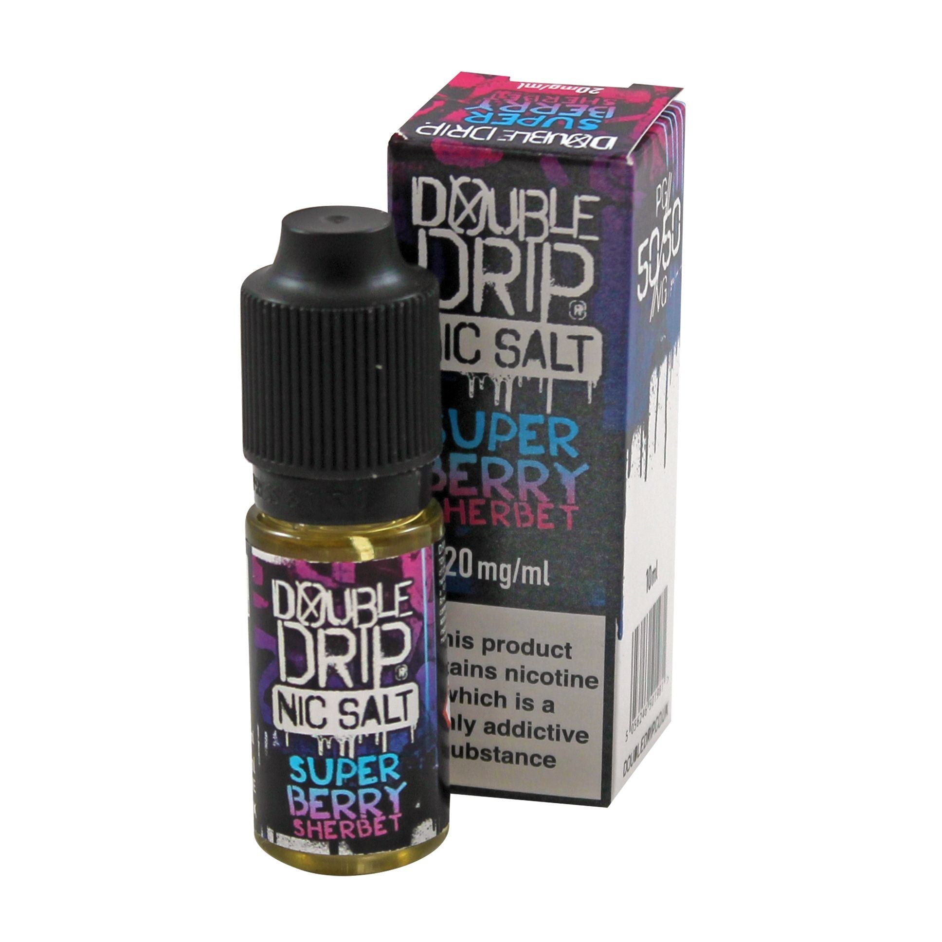 Double Drip Co Super Berry Sherbet 10ml Nic Salt E-Liquid