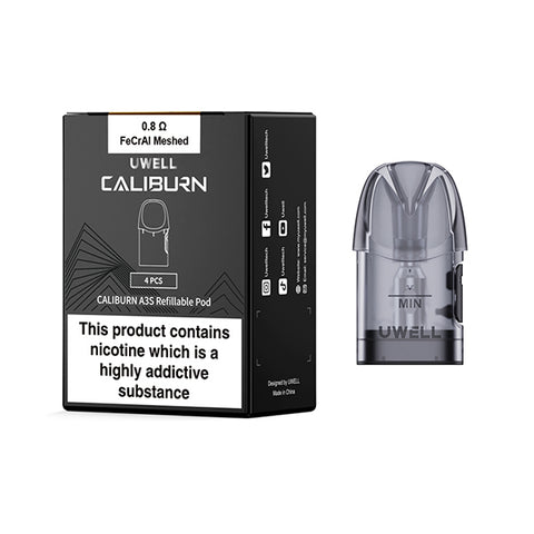 Uwell Caliburn A3S Replacement Pods 4pk