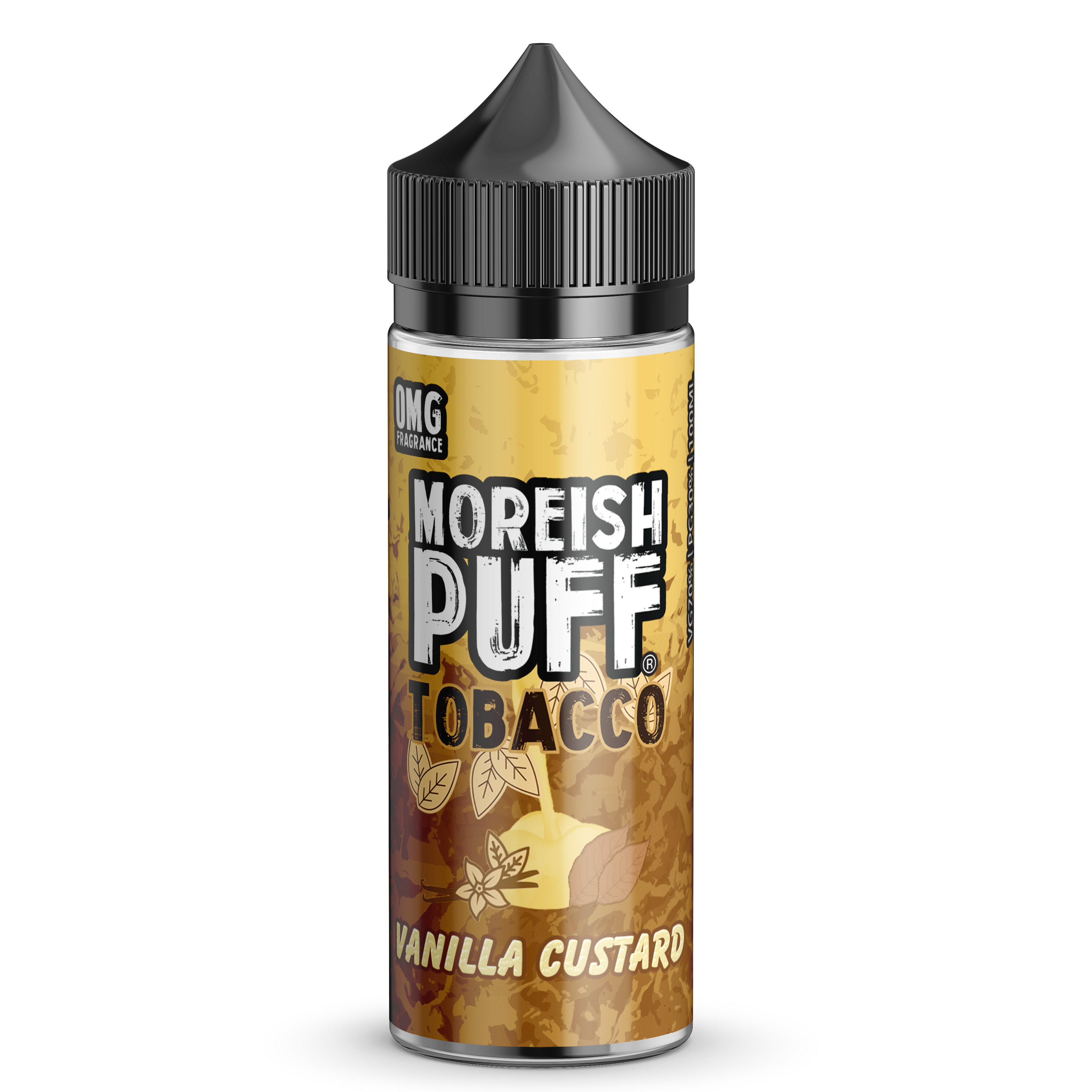 Moreish Puff Tobacco: Vanilla Custard Tobacco 0mg 100ml Shortfill E-Liquid