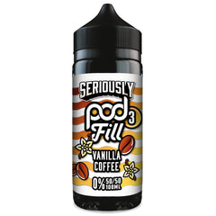 Seriously Pod Fill X3 Vanilla Coffee 0mg 100ml Shortfill