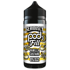 Seriously Pod Fill X3 Vanilla Custard 0mg 100ml Shortfill