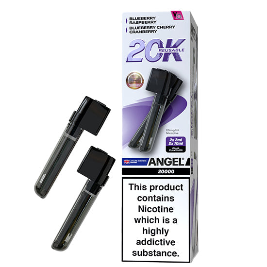 Vapes Bars Angel 20K Prefilled Vape Pods + Refill Container - Violet Edition
