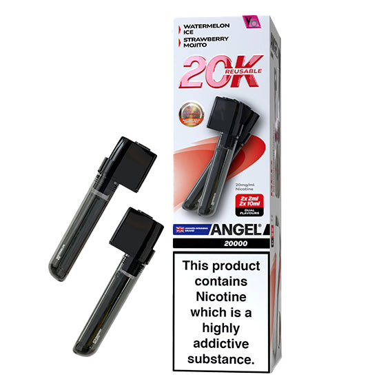Vapes Bars Angel 20K Prefilled Vape Pods + Refill Container - Red Edition