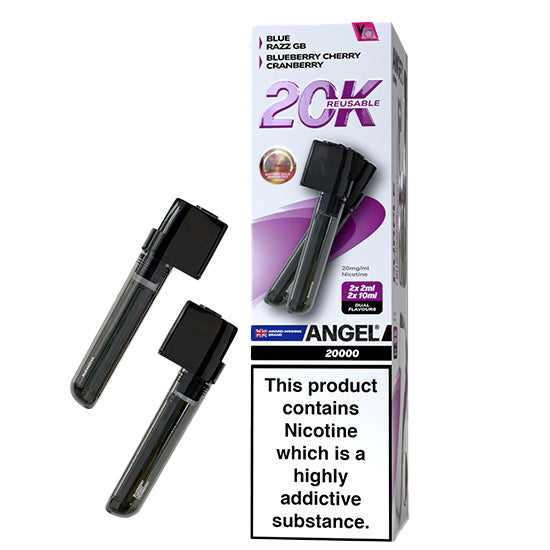Vapes Bars Angel 20K Prefilled Vape Pods + Refill Container - Purple Edition