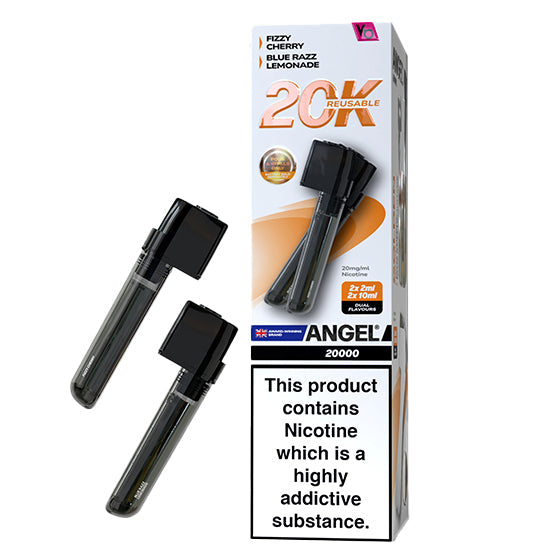 Vapes Bars Angel 20K Prefilled Vape Pods + Refill Container - Golden Edition