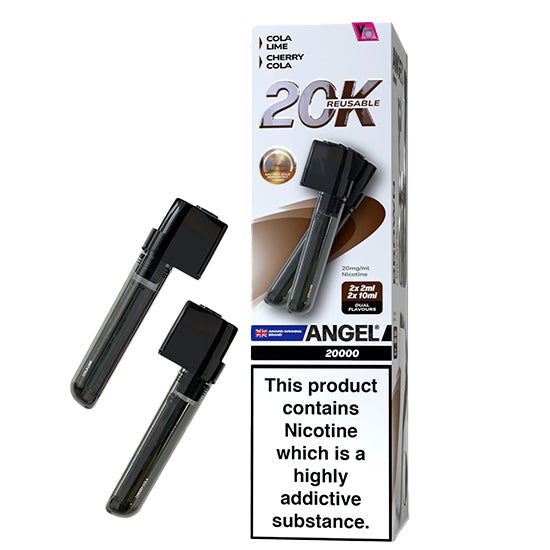 Vapes Bars Angel 20K Prefilled Vape Pods + Refill Container - Brown Edition