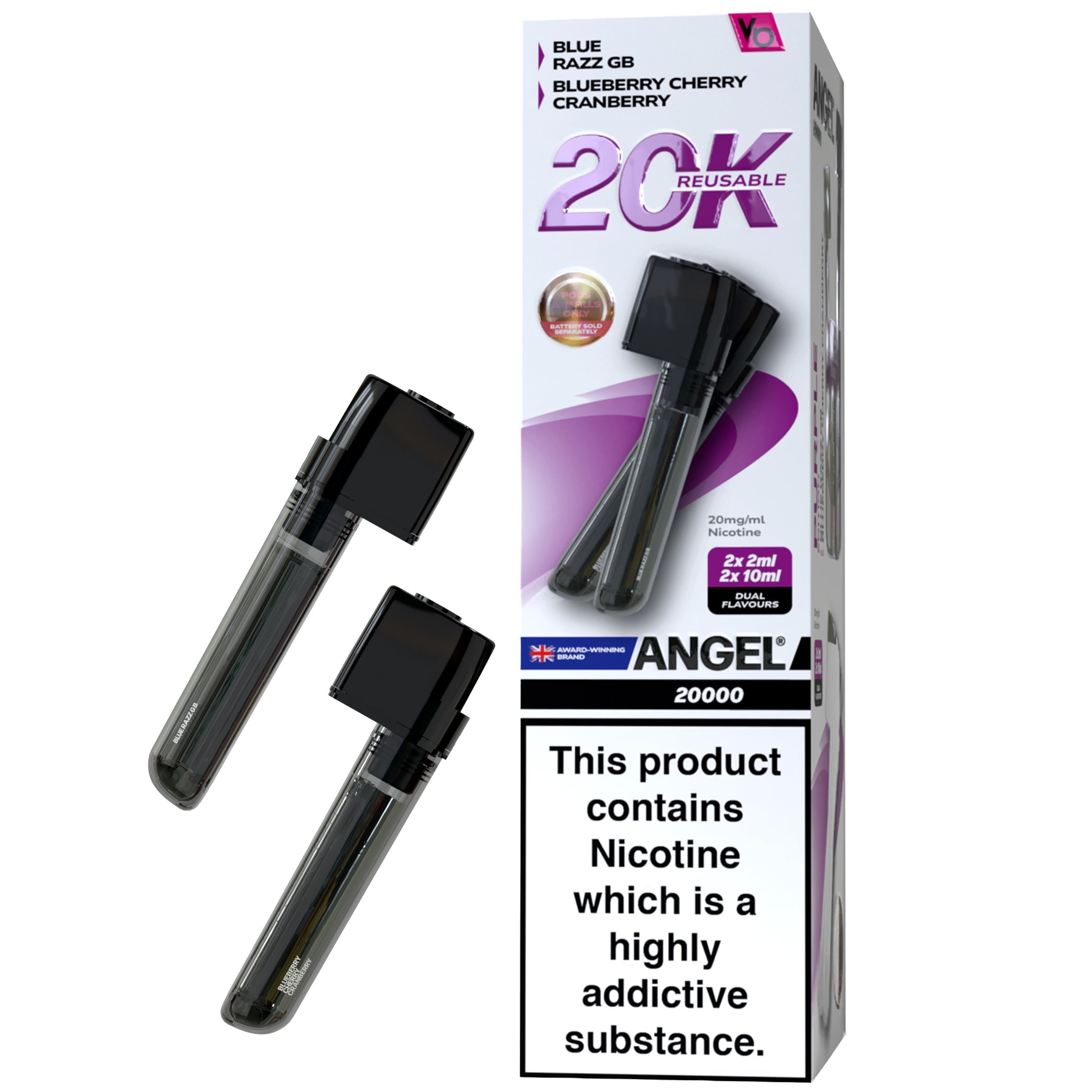 Vapes Bars Angel 20K Prefilled Vape Pods + Refill Container