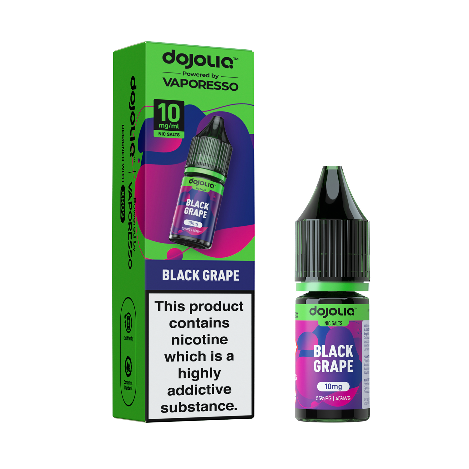 Vaporesso DojoLIQ Nic Salt 10ml (10mg) - Black Grape