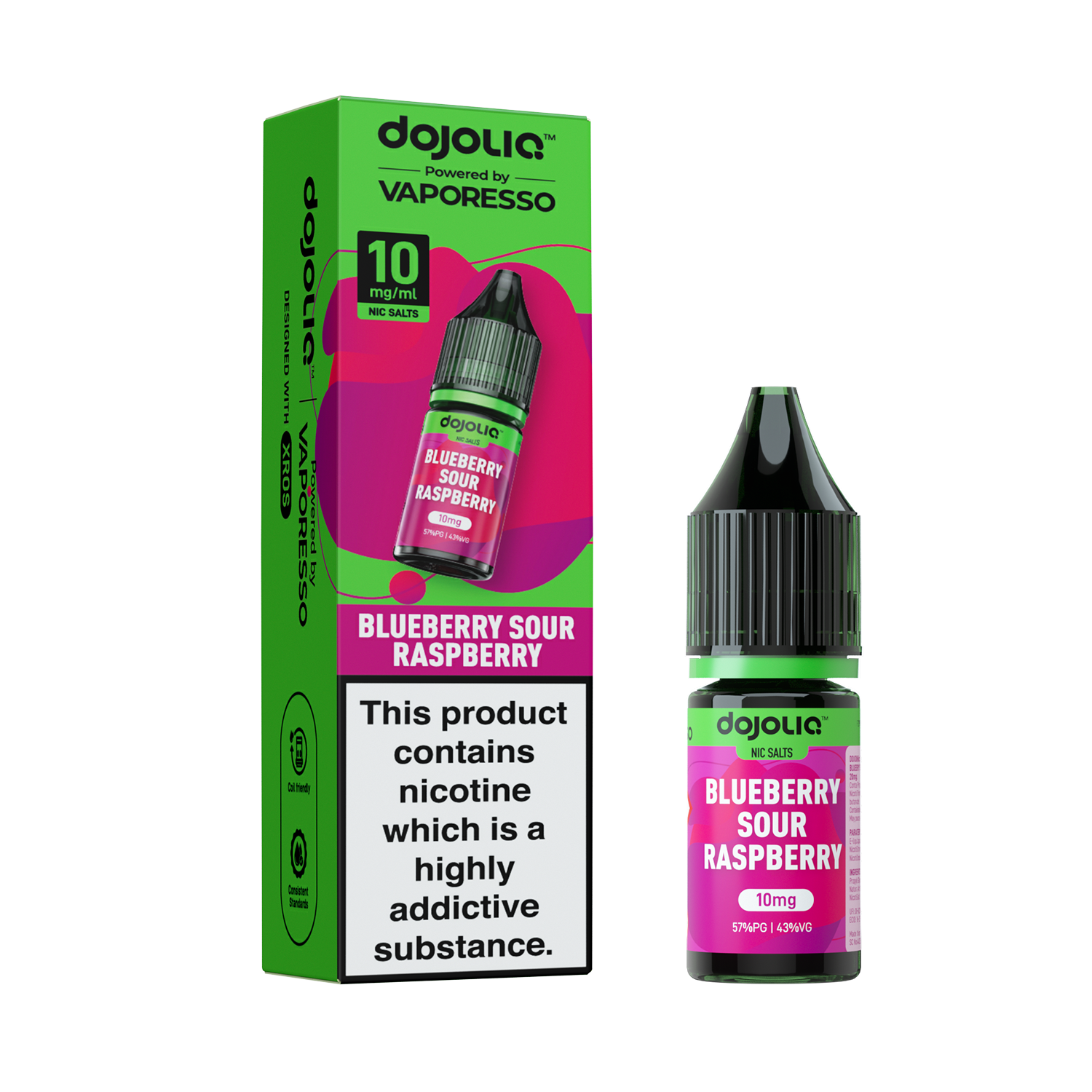 Vaporesso DojoLIQ Nic Salt 10ml (10mg) - Blueberry Sour Raspberry