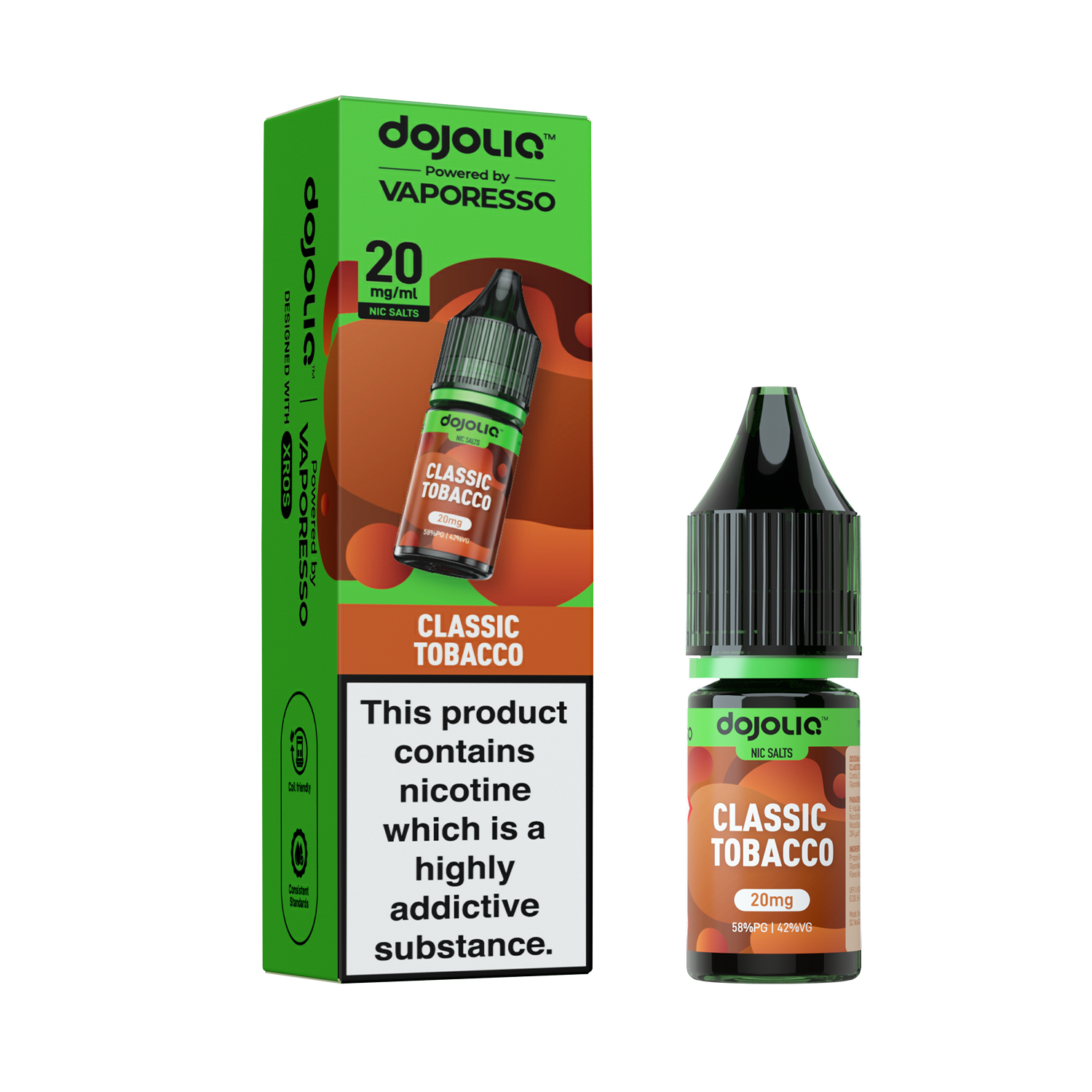 Vaporesso DojoLIQ Nic Salt 10ml (20mg) - Classic Tobacco