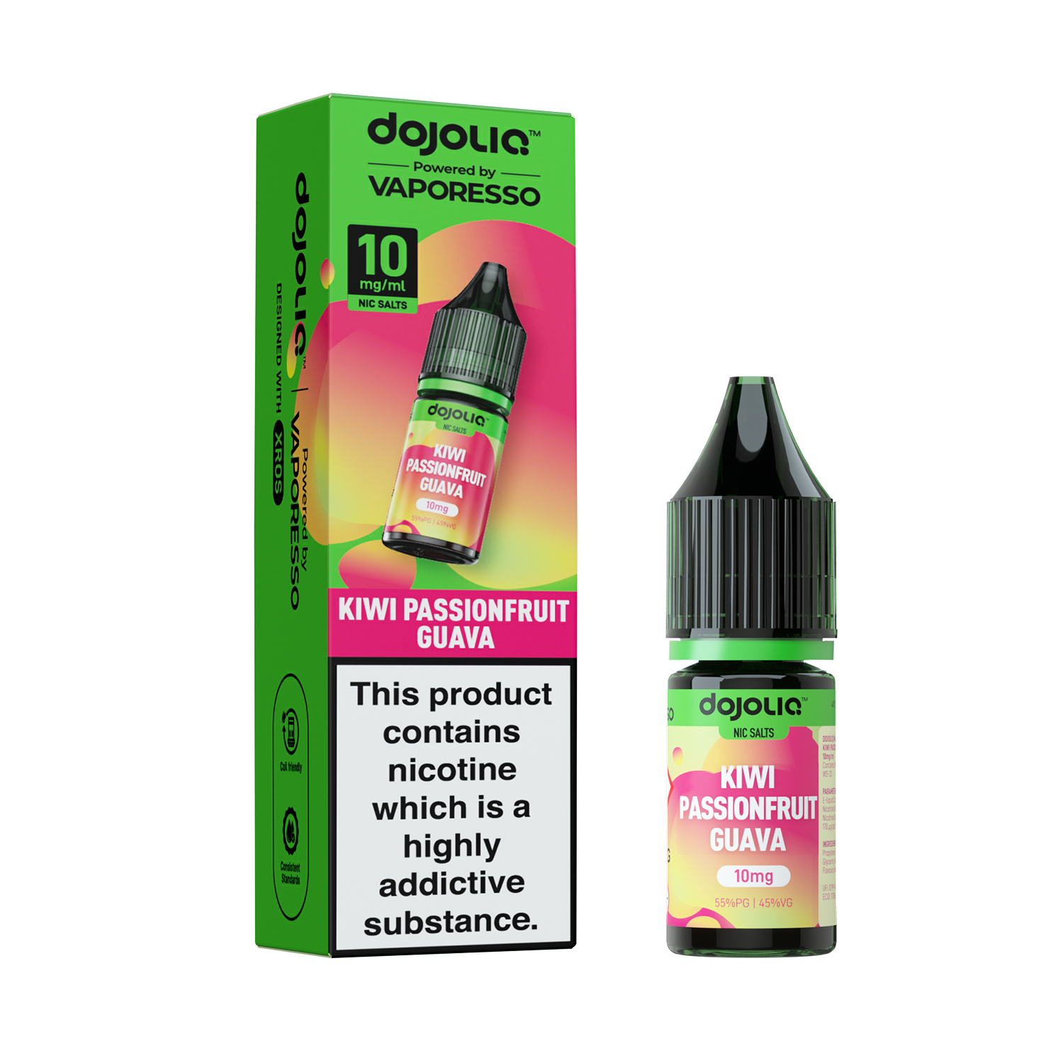 Vaporesso DojoLIQ Nic Salt 10ml (10mg) - Kiwi Passionfruit Guava