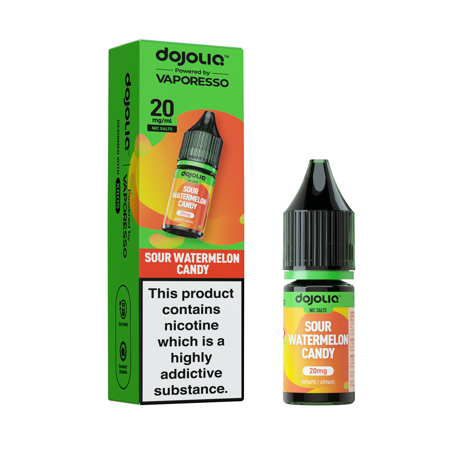Vaporesso DojoLIQ Nic Salt 10ml (20mg) - Sour Watermelon Candy