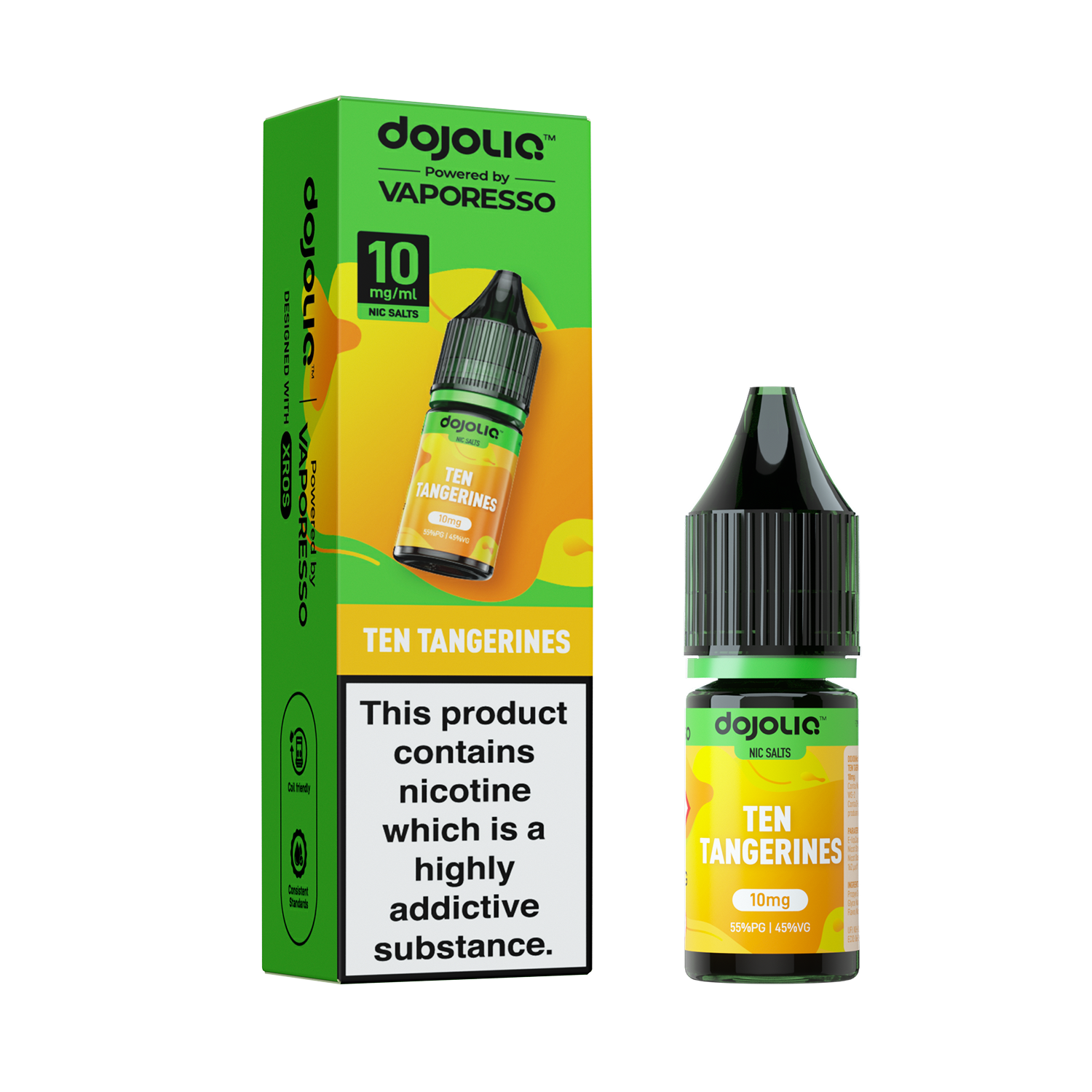 Vaporesso DojoLIQ Nic Salt 10ml (10mg) - Ten Tangerines