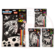 Velvet Art Hanging - 4 Assorted Colours