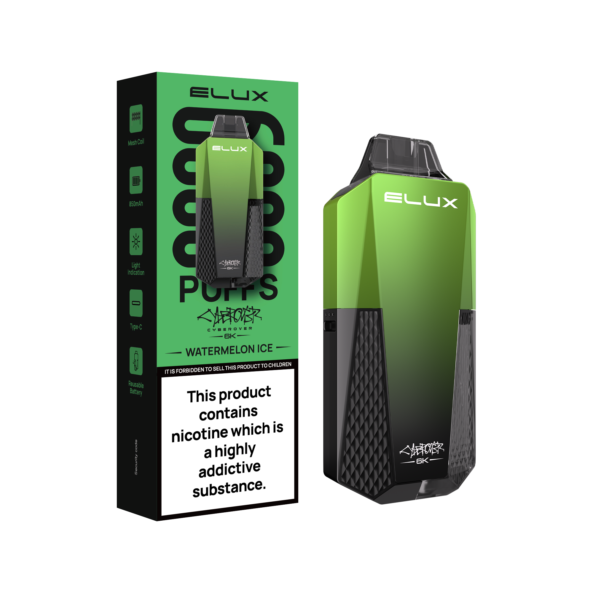 Elux Cyberover 6K Prefilled Vape Kit