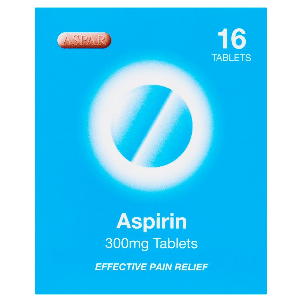 Aspirin 300mg Tablets 12x16pk