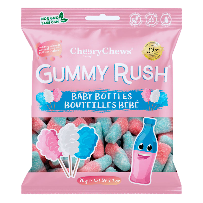 Cheery Chews Gummy Rush Baby Bottles (Box of 12)