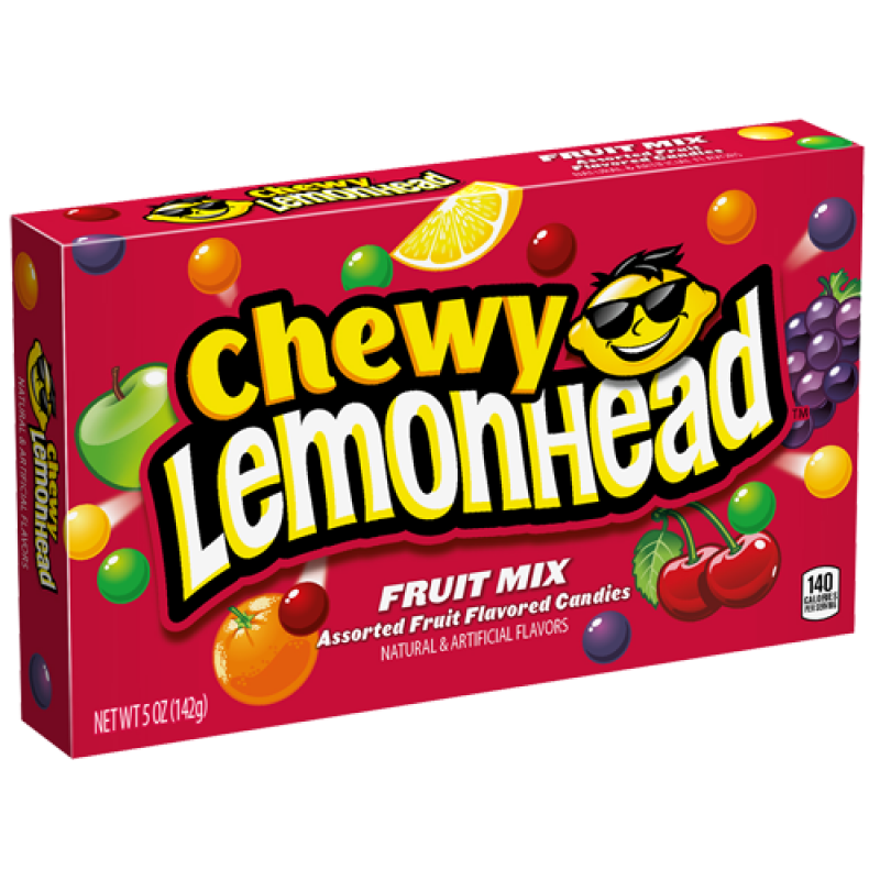 Chewy Lemonheads Fruit Mix Theatre Box 5oz - 12 Pack