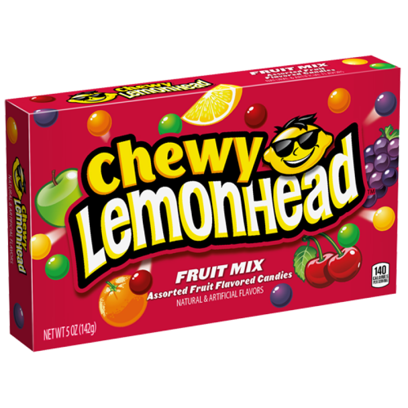 Chewy Lemonheads Fruit Mix Theatre Box 5oz 12pk