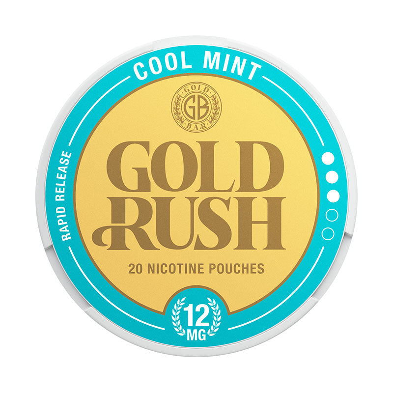 Gold Rush Cool Mint Nicotine Pouches - 12mg