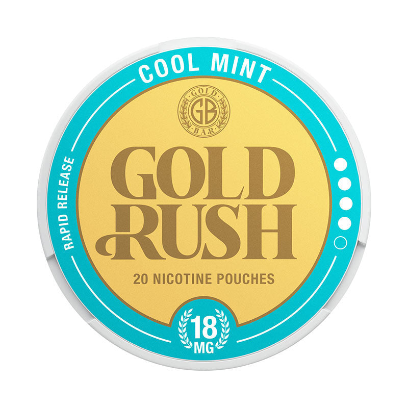 Gold Rush Cool Mint Nicotine Pouches - 18mg