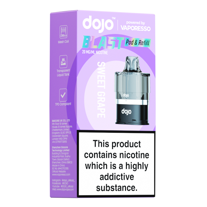 Vaporesso Dojo Blast 6000 Prefilled Pods Sweet Grape