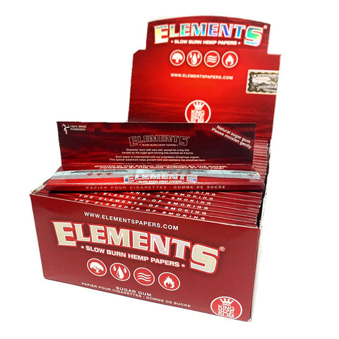 Elements Red King Size Slim Rolling Papers