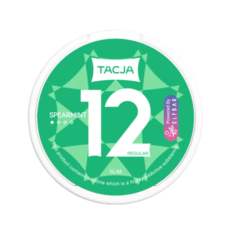 Elf Bar TACJA Nicotine Pouches Spearmint 12mg (Regular) SLEEVE OF 5