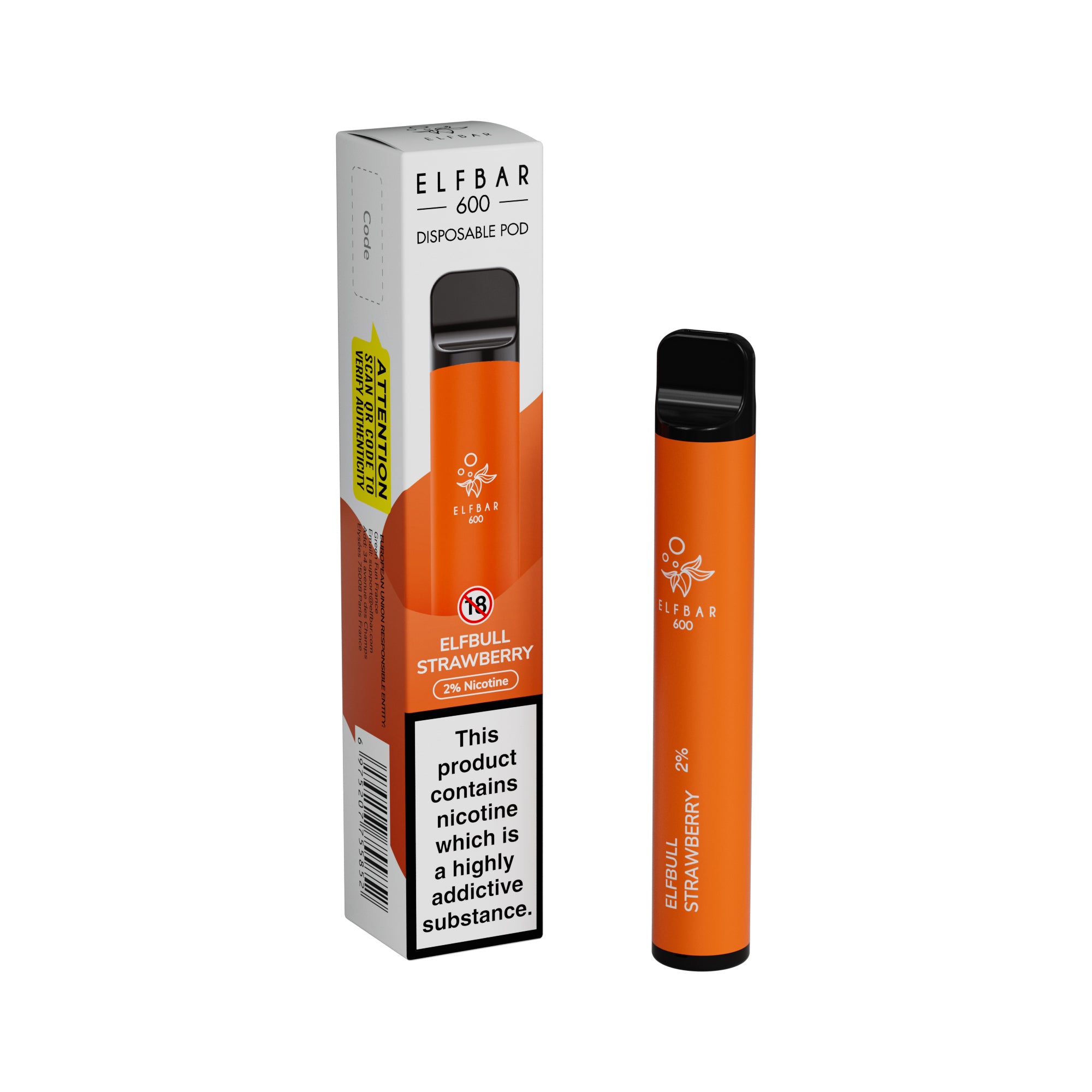 Elf Bar 600 Disposable Vape Device 20mg