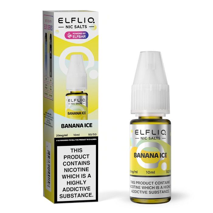 ELFLIQ Official Elf Bar Nic Salt 10ml Banana Ice