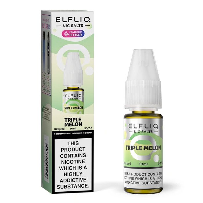 ELFLIQ Official Elf Bar Nic Salt 10ml Triple Melon