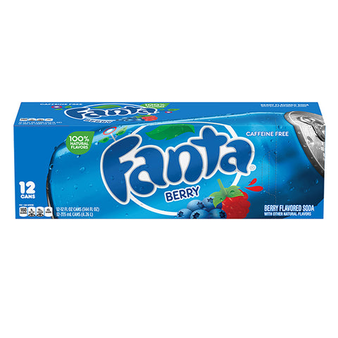 Fanta Berry Cans 355ml 12pk (Collection Only)