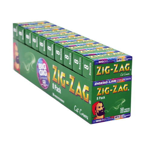 Zig-Zag Green Regular Rolling Papers 10 x 8pk