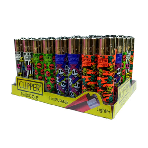 Clipper D40 CP11RH Livin G Skulls Lighters 40pk