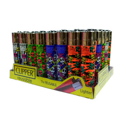 Clipper D40 CP11RH Livin G Skulls Lighters 40pk